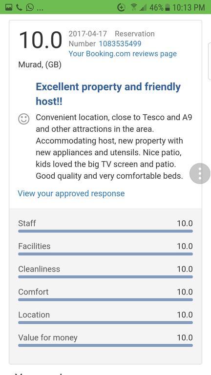 Jane'S Villa Free Parking Inverness Eksteriør bilde